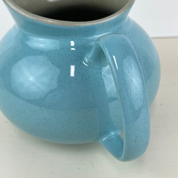 Harker Pottery Harkerware Blue Mist Speckled Pitcher - Picture 6 of 9